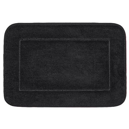 Tapete para Banheiro Coralis Jolitex Antiderrapante Macio 50x70cm Preto