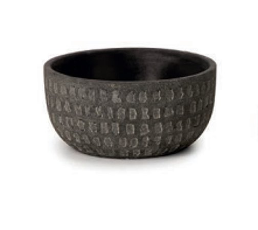 Cachepot Preto em Cimento P