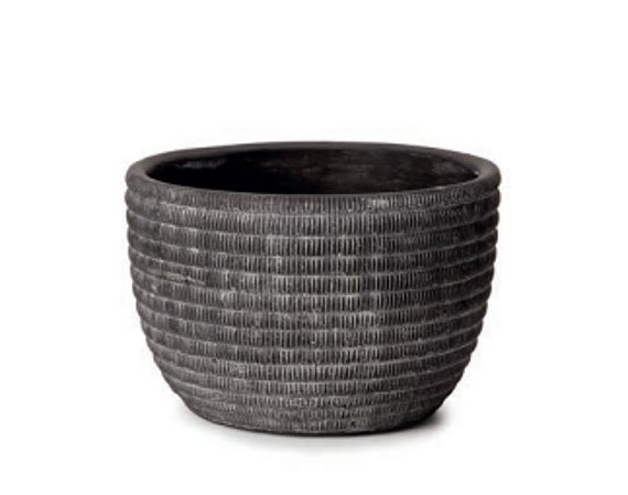 Vaso Decorativo Cachepot em Cimento Estonado Pequeno