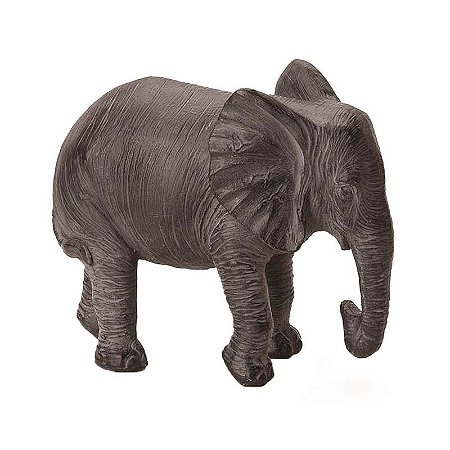 Escultura Decorativa Elefante em Poliresina