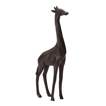 Escultura Decorativa Girafa em Poliresina