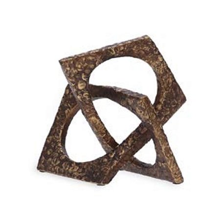 Escultura em Poliresina Dourada