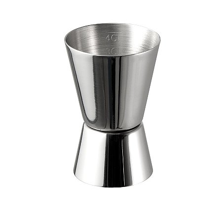 Copo Dosador de Inox Duplo 15ml e 30ml