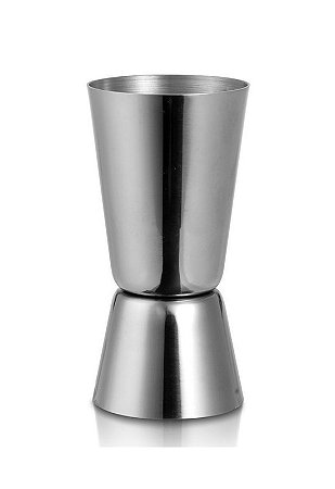 Copo Dosador de Inox Duplo 25ml e 50ml