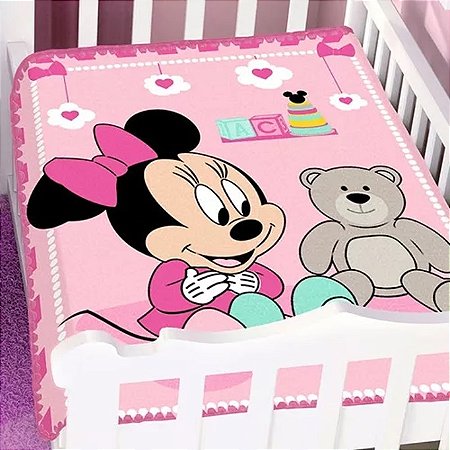 Cobertor Raschel Plus Minnie