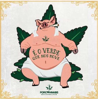 Kit 10 Adesivos Porconnabis