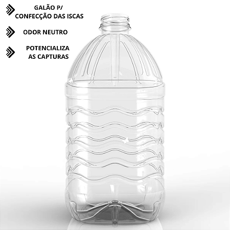 KIT 4 GALÕES 5 LITROS COM TAMPA