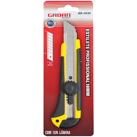 ESTILETE EMBORRACHADO PROFISSIONAL - GADAN