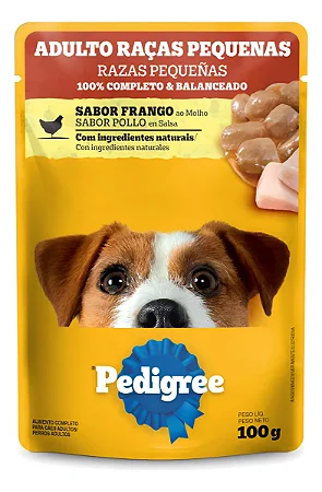 PEDIGREE SACHÊ ADULTOS RACAS PEQUENAS - FRANGO AO MOLHO 100 G