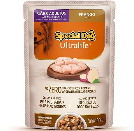 SPECIAL DOG SACHE ULTRALIFE RAÇAS PEQUENAS - FRANGO 100 G