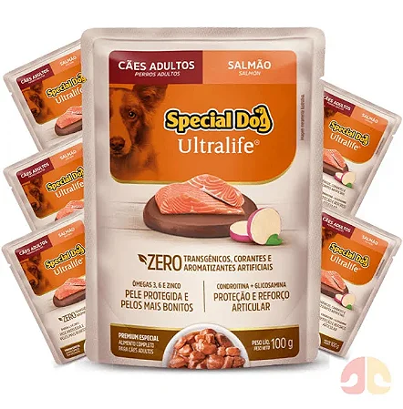 SPECIAL DOG SACHE ULTRALIFE ADULTOS - SALMÃO 100 G