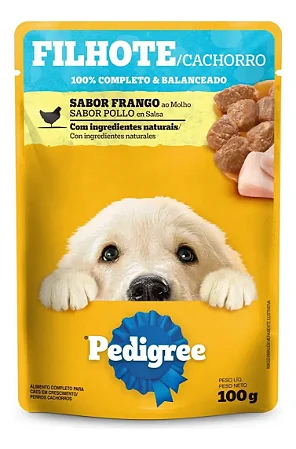 PEDIGREE SACHÊ FILHOTES - FRANGO AO MOLHO 100 G
