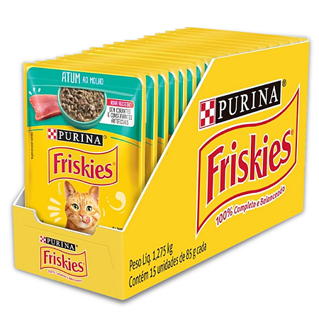 FRISKIES SACHE ADULTOS - ATUM 85 G - CAIXA C/ 15