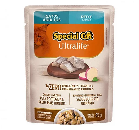 SPECIAL CAT SACHE ULTRALIFE ADULTOS - PEIXE 85 G