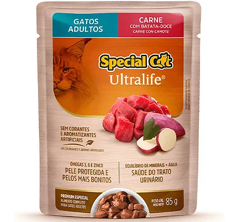 SPECIAL CAT SACHE ULTRALIFE ADULTOS - CARNE 85 G