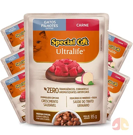 SPECIAL CAT SACHE ULTRALIFE FILHOTES - CARNE 85 G