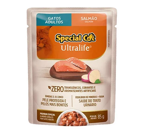 SPECIAL CAT SACHE ULTRALIFE ADULTOS - SALMÃO 85 G