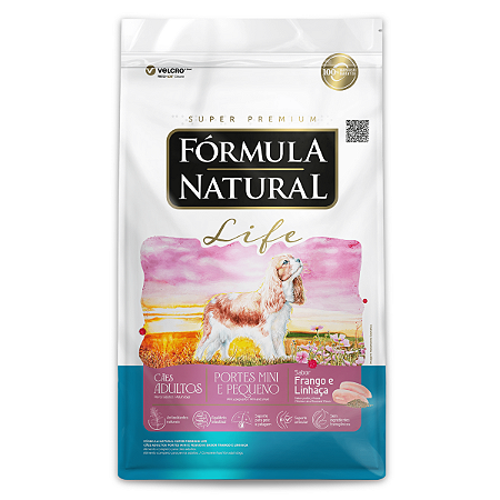 FORMULA NATURAL LIFE CÃES ADULTOS MINI E PEQUENO PORTE