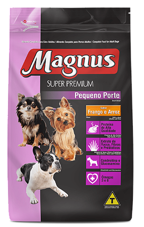 MAGNUS SUPER PREMIUM ADULTOS PEQUENOS PORTE FRANGO E ARROZ