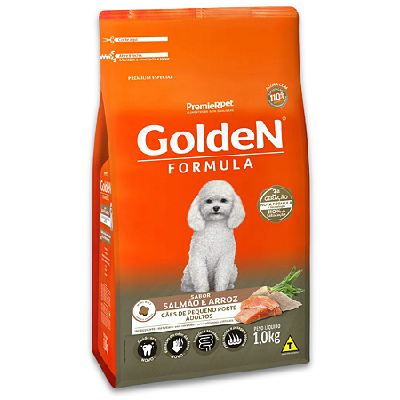 GOLDEN FÓRMULA CÃES ADULTOS MINI BITS SALMÃO E ARROZ