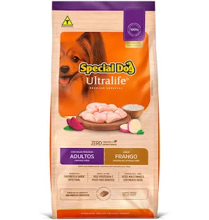 SPECIAL DOG ULTRALIFE RAÇAS PEQUENAS ADULTO FRANGO