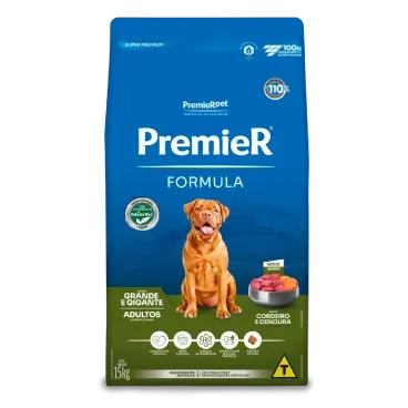 PREMIER FÓRMULA CÃES ADULTOS RAÇAS GRANDES - CORDEIRO