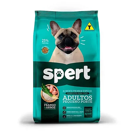 SPERT PREMIUM ESPECIAL CÃES ADULTOS PEQUENO PORTE FRANGO E ARROZ