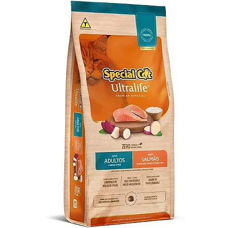 SPECIAL CAT ULTRALIFE ADULTOS SALMÃO
