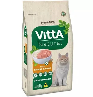 VITTA NATURAL GATOS ADULTOS CASTRADOS FRANGO