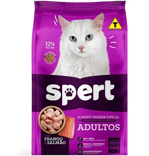 SPERT GATOS PREMIUM ESPECIAL ADULTOS E FILHOTES FRANGO E SALMÃO