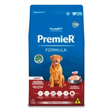 PREMIER FÓRMULA CÃES ADULTOS RAÇAS GRANDES LIGHT