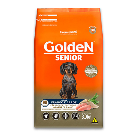 GOLDEN FÓRMULA CÃES ADULTOS MINI BITS SENIOR 7+