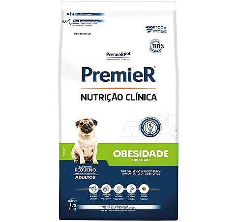 PREMIER NUTRIÇÃO CLÍNICA CÃES OBESIDADE PEQUENO PORTE