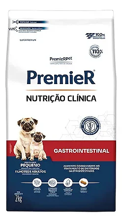 PREMIER NUTRIÇÃO CLÍNICA CÃES GASTROINTESTINAL PEQUENO PORTE