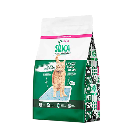 AREIA HIGIÊNICA SILICA GEL FINA 1,6 KG