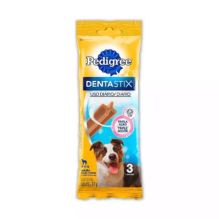 PEDIGREE DENTASTIX RAÇAS MÉDIAS 3 UN 77 G