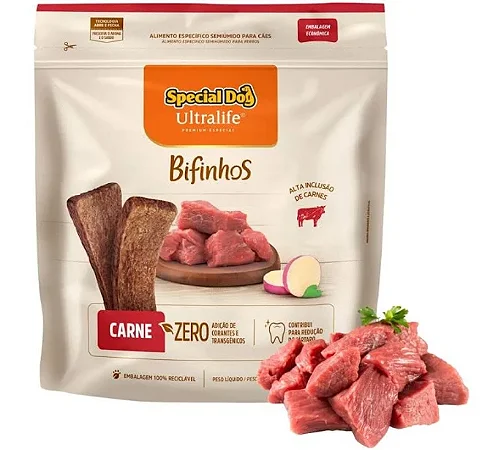 SPECIAL DOG ULTRALIFE BIFINHO CARNE MINI BITES 400 G
