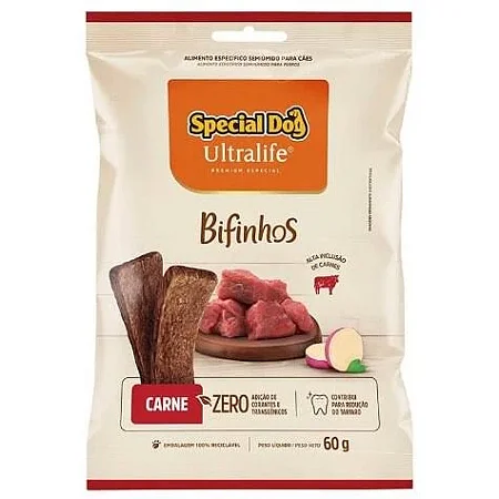 SPECIAL DOG ULTRALIFE BIFINHO CARNE 60 G