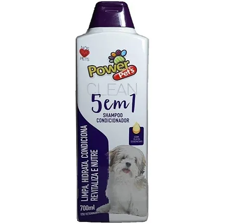 Shampoo Powerpets 5 X 1 700 Ml