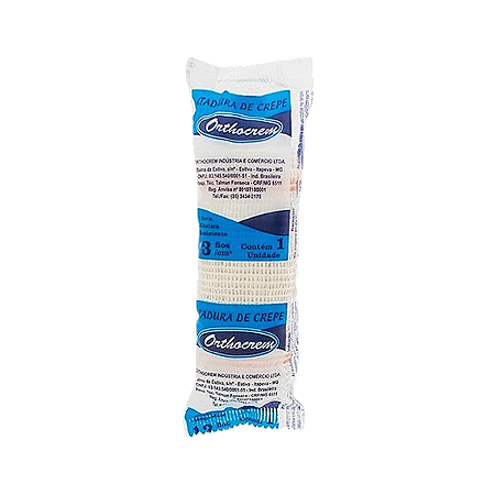 ATADURA DE CREPE 13 FIOS 10 CM - ORTHOCREAM