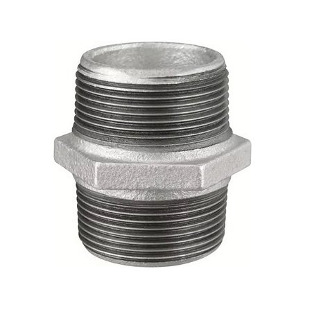 NIPLE DUPLO FERRO GALVANIZADO  TUPY G 1.1/2