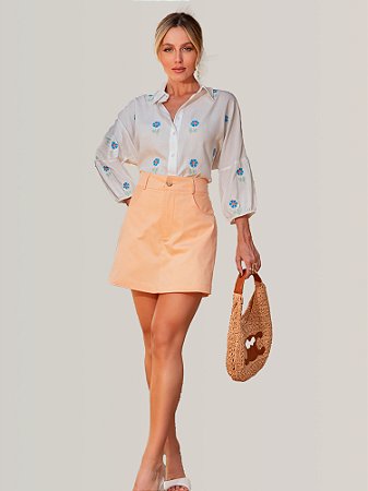 Camisa Bordado Floral