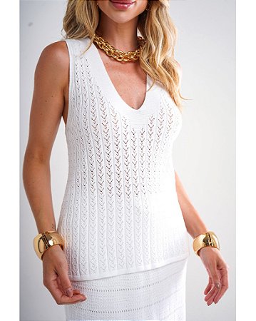 Regata em Tricot Decote V