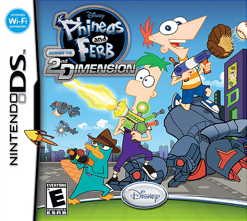 Phineas & Ferb Across the 2nd Dimension - Jogo em Mídia Física - Nintendo DS