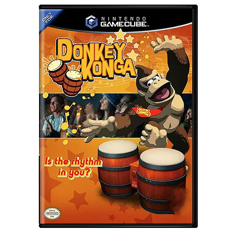 Donkey Konga (SEM O DK BONGS) - Jogo em Mídia Física - - Nintendo GameCube