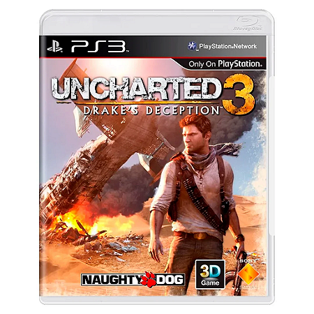 Uncharted 3: Drake's Deception - Jogo em Mídia Física - PS3