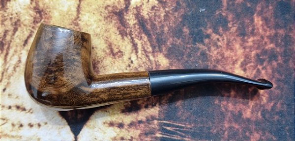 Cachimbo Elite II Curvo - Marrom Piteira Ebonite