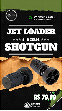 Jet Loader 5 Tiros / 8 Tiros - cor preta