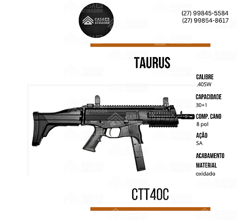 Taurus CTT40C cal .40SW