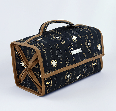 Necessaire Rocambole 4 Compartimentos - Estampa Mística